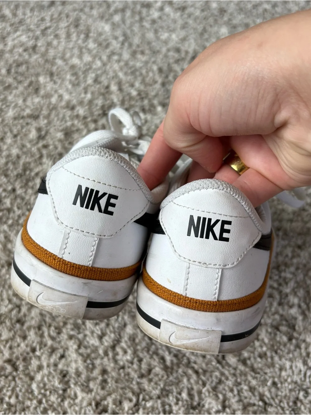 Nike Kids Court Legacy Next Nature In White Desert Ochre Size 5Y